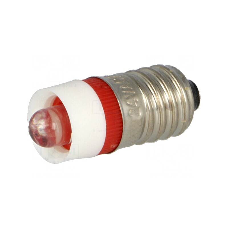 Lampă LED roşie 24V E10 | Electronic-mag.ro | Componente Electronice