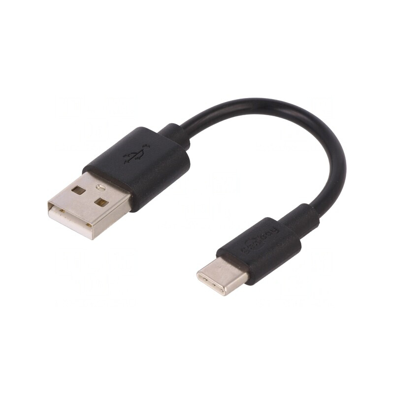 Cablu USB 2.0 USB A la USB C 0,1m Negru | Electronic-mag.ro | Componente Electronice Cablu USB 2.0 USB A la USB C 0,1m Negru | Electronic-mag.ro | Componente Electronice