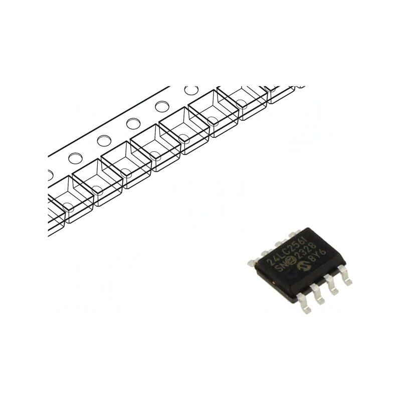 Memorie EEPROM 256kb I2C 32kx8bit 2,5-5,5V 400kHz | Electronic-mag.ro | Componente Electronice