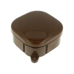 Carcasă Cutie de Conexiuni IP54 Maro 92x92x44mm | Electronic-mag.ro | Componente Electronice