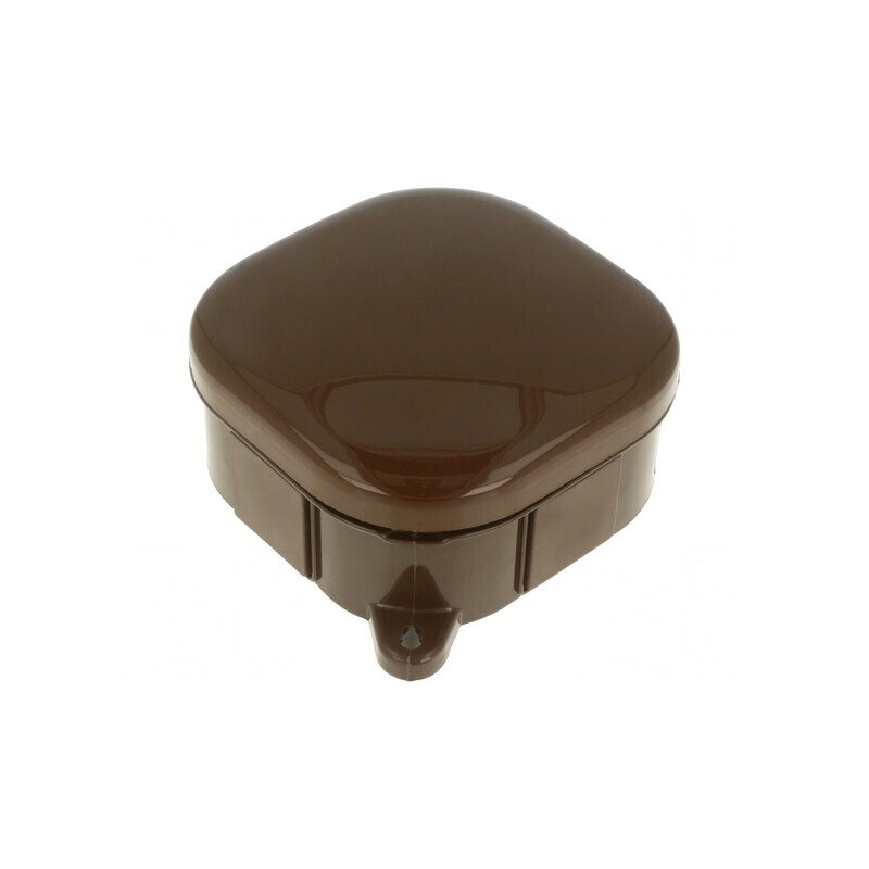 Carcasă Cutie de Conexiuni IP54 Maro 92x92x44mm | Electronic-mag.ro | Componente Electronice