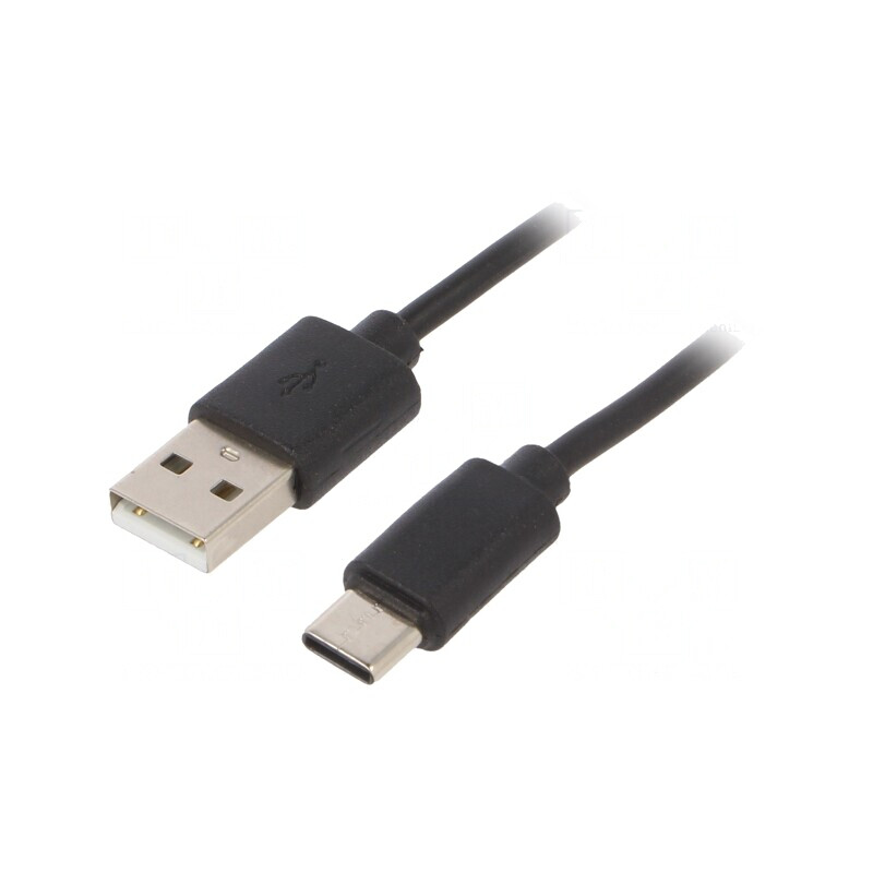 Cablu USB A la USB C 1m Negru Cablexpert | Electronic-mag.ro | Componente Electronice Cablu USB A la USB C 1m Negru Cablexpert | Electronic-mag.ro | Componente Electronice