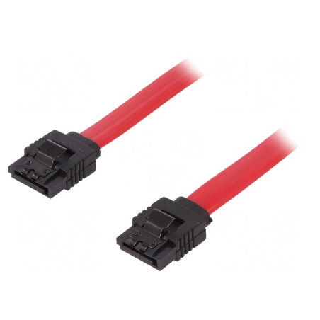 Cablu SATA L x2 900mm Roșu | Electronic-mag.ro | Componente Electronice