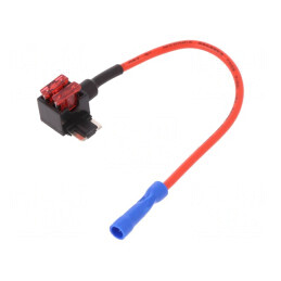 Splitter Auto 10A cu Siguranță Mini x2 - Roșu | Electronic-mag.ro | Componente Electronice