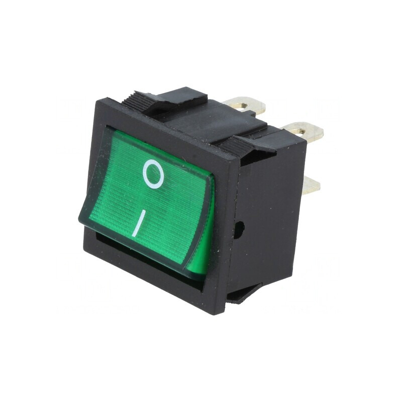 Comutator Rocker DPST ON-OFF 6A/250VAC Verde cu Lampă Neon | Electronic-mag.ro | Componente Electronice Comutator Rocker DPST ON-OFF 6A/250VAC Verde cu Lampă Neon | Electronic-mag.ro | Componente Electronice