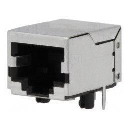 Soclu RJ45 8P8C Ecranat pentru PCB THT | Electronic-mag.ro | Componente Electronice