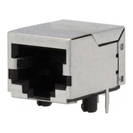 Soclu RJ45 8P8C Ecranat pentru PCB THT | Electronic-mag.ro | Componente Electronice