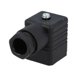 Conector cu Valvă Mufă Format A 18mm 4 PIN 90° | Electronic-mag.ro | Componente Electronice
