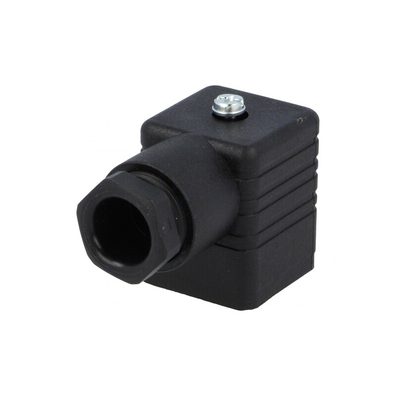 Conector cu Valvă Mufă Format A 18mm 4 PIN 90° | Electronic-mag.ro | Componente Electronice