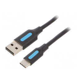 Cablu USB 2.0 A la C Nichelat 0,5m 480Mbps | Electronic-mag.ro | Componente Electronice