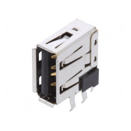 Soclu USB A PCB THT 90° Aurit | Electronic-mag.ro | Componente Electronice