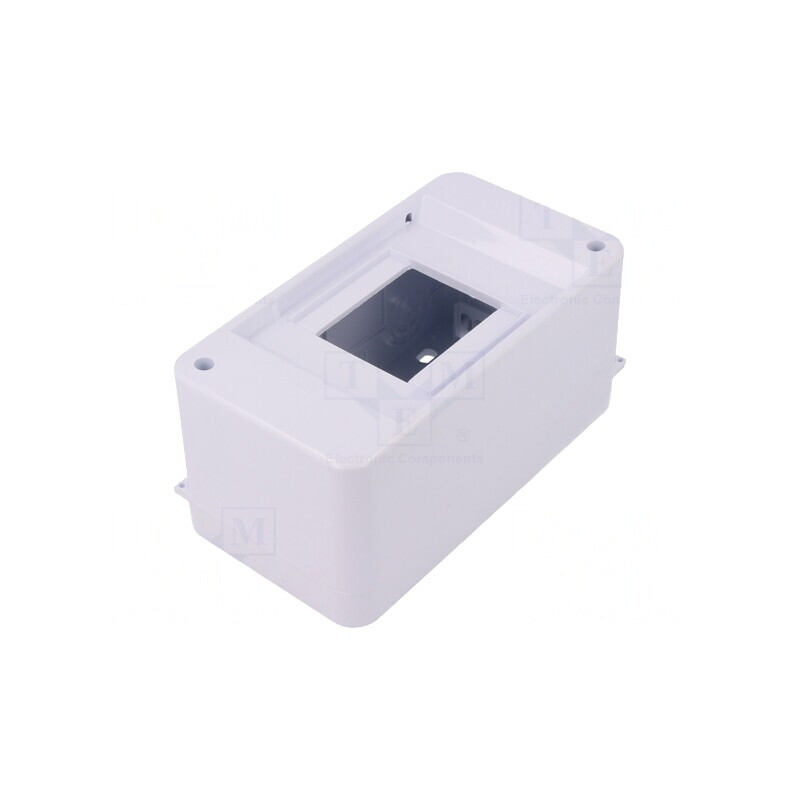 Carcasă Aparatură Modulară IP30 Albă 3 Module ABS | Electronic-mag.ro | Componente Electronice