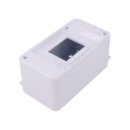 Carcasă Aparatură Modulară IP30 Albă 3 Module ABS | Electronic-mag.ro | Componente Electronice