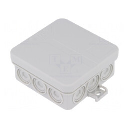 Cutie de Conexiuni IP55 85x85x37mm Gri | Electronic-mag.ro | Componente Electronice