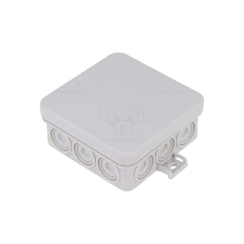 Cutie de Conexiuni IP55 85x85x37mm Gri | Electronic-mag.ro | Componente Electronice