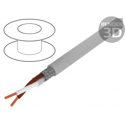 Cablu Ecranat Li2YCY-TP 1x2x0.25mm2 Cupru Cositorit | Electronic-mag.ro | Componente Electronice