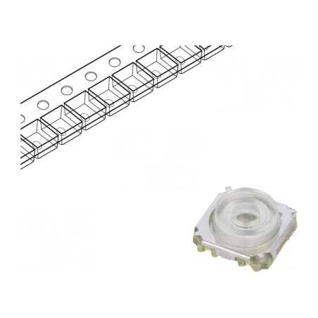 Microîntrerupător TACT cu LED SMT 0.05A 28VDC | Electronic-mag.ro | Componente Electronice