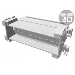 Conector cablu-cablu JPT tată negru PIN 18 | Electronic-mag.ro | Componente Electronice