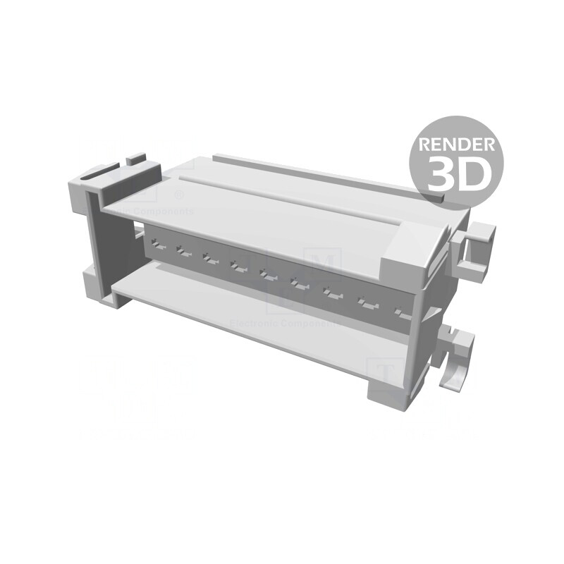 Conector cablu-cablu JPT tată negru PIN 18 | Electronic-mag.ro | Componente Electronice