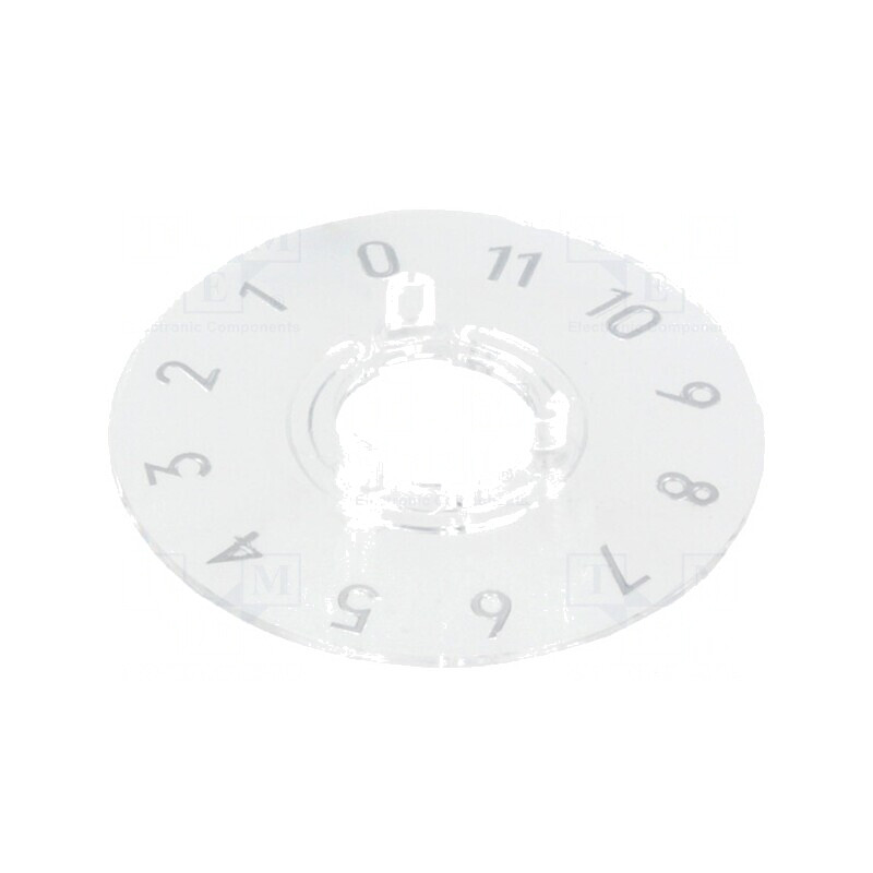 Disc Policarbonat Transparent cu Scală | Electronic-mag.ro | Componente Electronice
