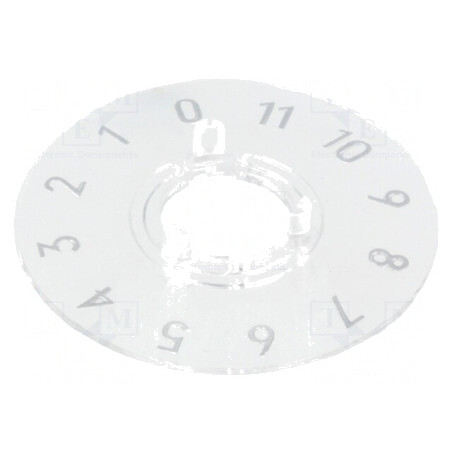 Disc Policarbonat Transparent cu Scală | Electronic-mag.ro | Componente Electronice