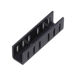 Radiator Extrudat U Negru 50mm x 12mm x 15mm TO220 | Electronic-mag.ro | Componente Electronice