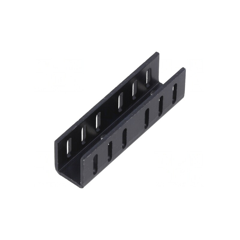 Radiator Extrudat U Negru 50mm x 12mm x 15mm TO220 | Electronic-mag.ro | Componente Electronice
