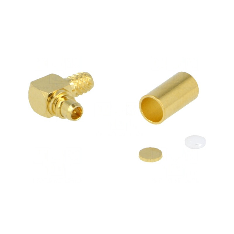 Mufă MMCX tată unghi 90° 50Ω pentru cablu RG174/RG188/RG316 | Electronic-mag.ro | Componente Electronice