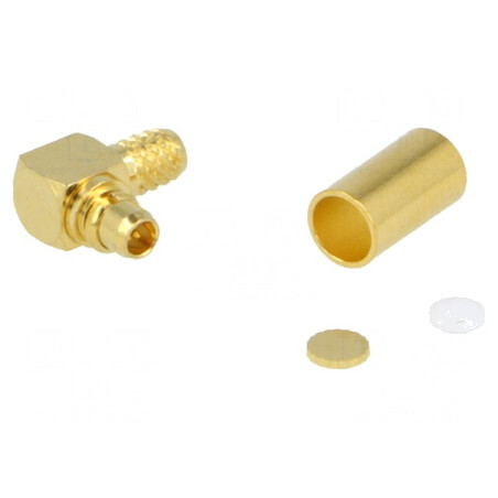 Mufă MMCX tată unghi 90° 50Ω pentru cablu RG174/RG188/RG316 | Electronic-mag.ro | Componente Electronice