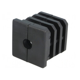 Obturator Fixare Piciorușe Negru pentru Profile Corp | Electronic-mag.ro | Componente Electronice
