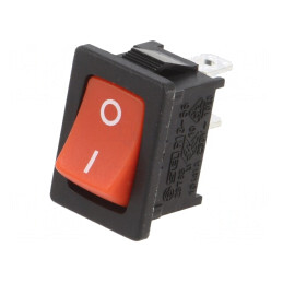 Întrerupător Rocker SPST ON-OFF 10A 24V roșu/negru | Electronic-mag.ro | Componente Electronice