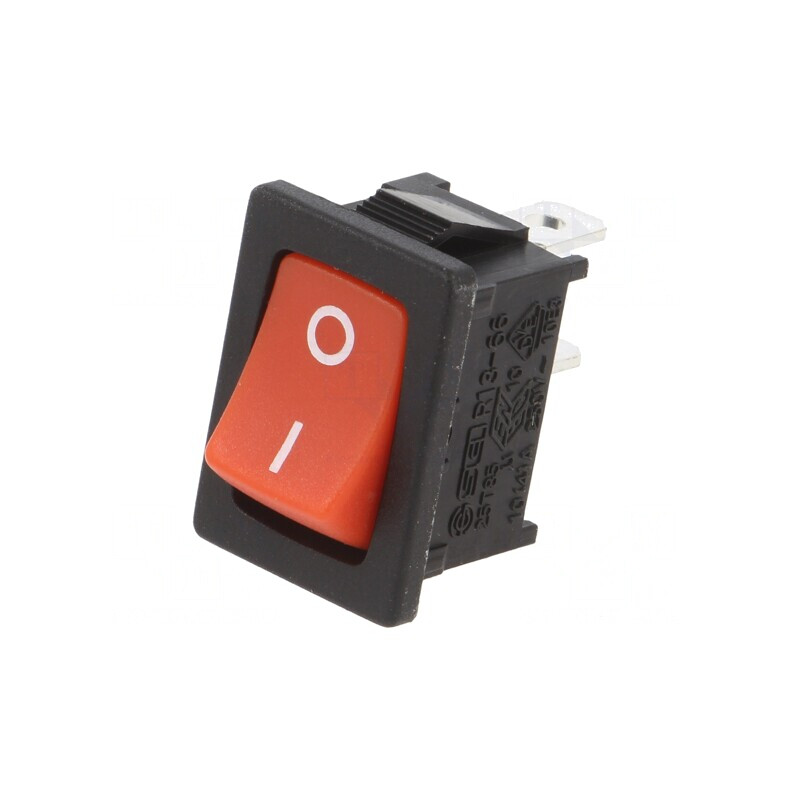 Întrerupător Rocker SPST ON-OFF 10A 24V roșu/negru | Electronic-mag.ro | Componente Electronice