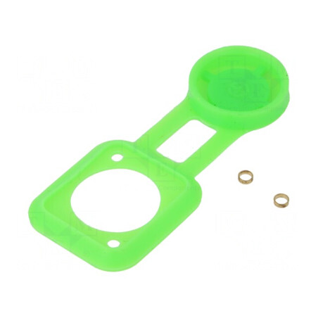 Garnitură Soclu XLR 19x24mm cu Capac Verde | Electronic-mag.ro | Componente Electronice