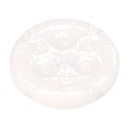 Garnitură albă cu mai multe orificii 28mm UL94V-0 | Electronic-mag.ro | Componente Electronice