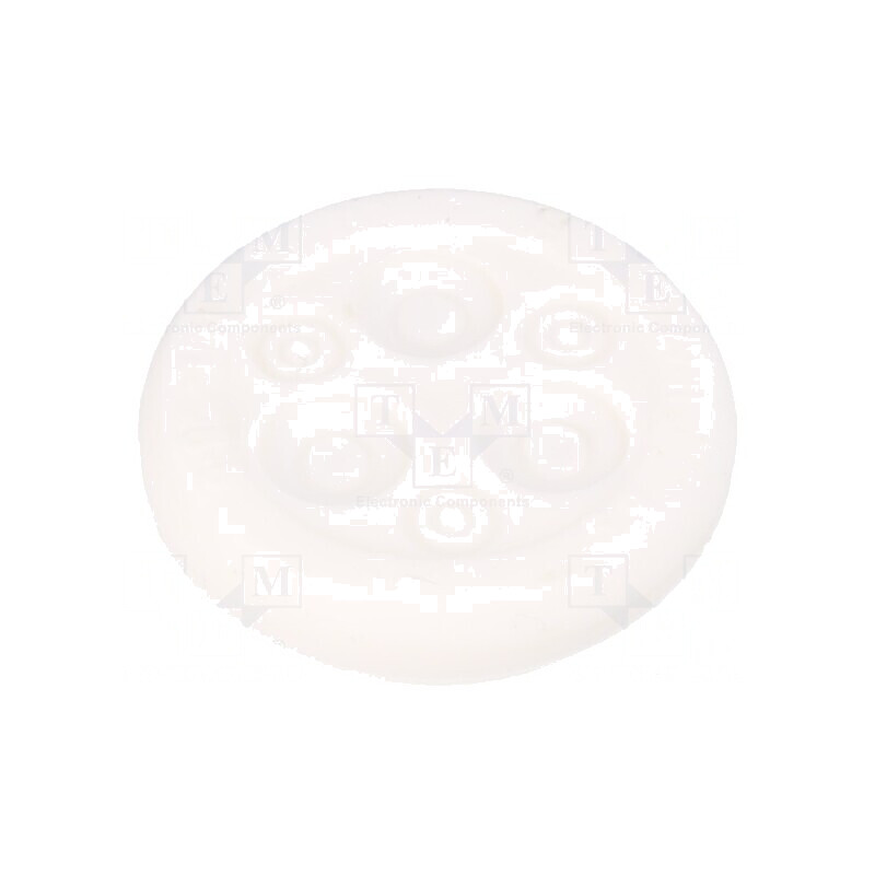 Garnitură albă cu mai multe orificii 28mm UL94V-0 | Electronic-mag.ro | Componente Electronice