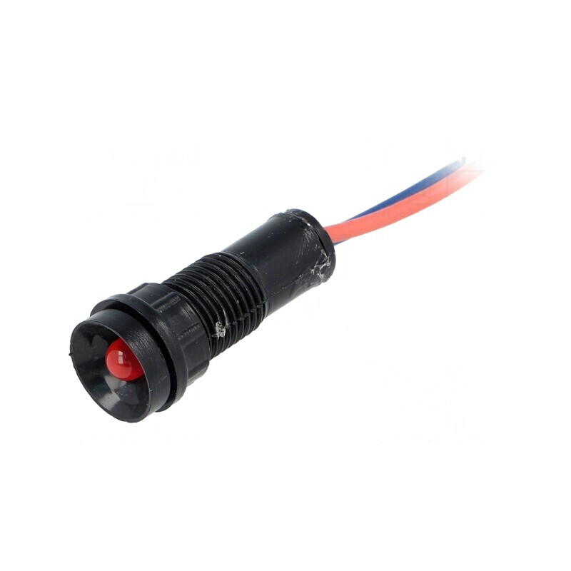 Lampă de control LED roșie 12V Ø11mm IP40 | Electronic-mag.ro | Componente Electronice