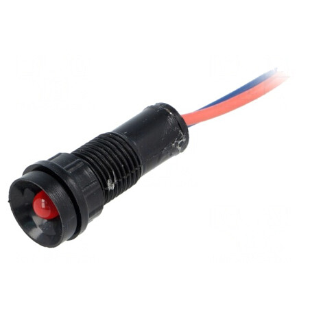 Lampă de control LED roșie 12V Ø11mm IP40 | Electronic-mag.ro | Componente Electronice