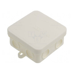 Cutie de conexiuni 75x75x36mm polietilenă | Electronic-mag.ro | Componente Electronice
