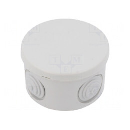 Cutie de conexiuni gri deschis 84mm x 50mm | Electronic-mag.ro | Componente Electronice