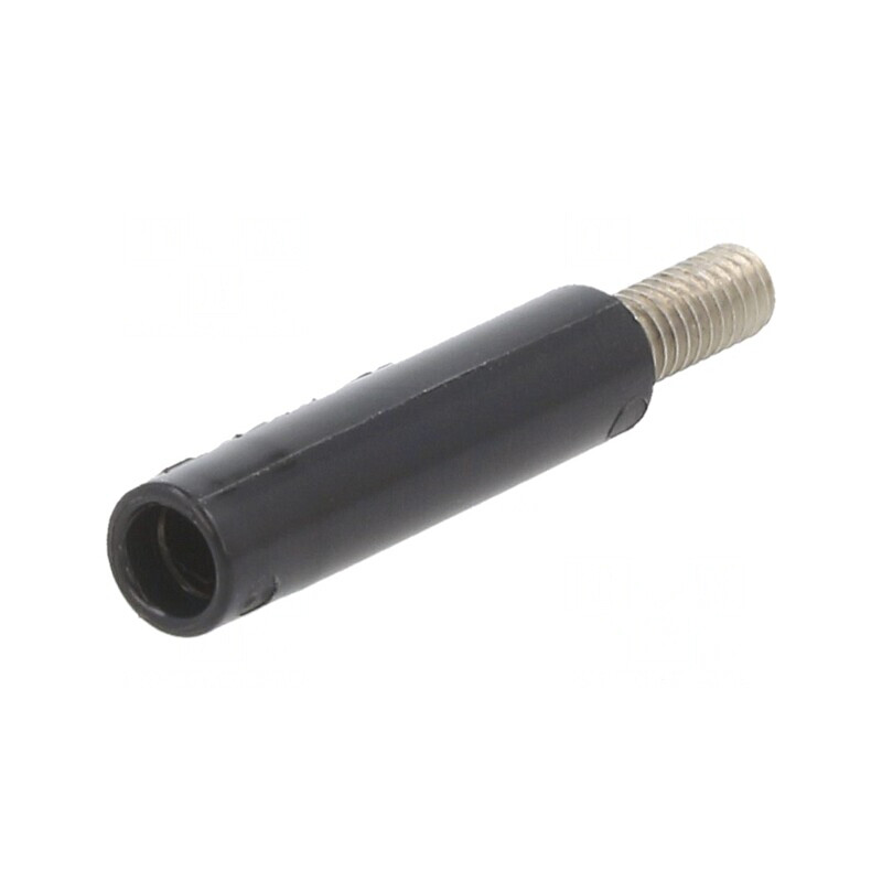 Adaptor Soclu Banană 4mm 32A 600V Negru Nichelat | Electronic-mag.ro | Componente Electronice