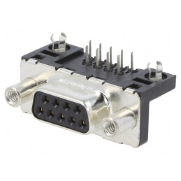Conector D-Sub 9-Pin Soclu Mamă Montare Panou 90° 5A | Electronic-mag.ro | Componente Electronice