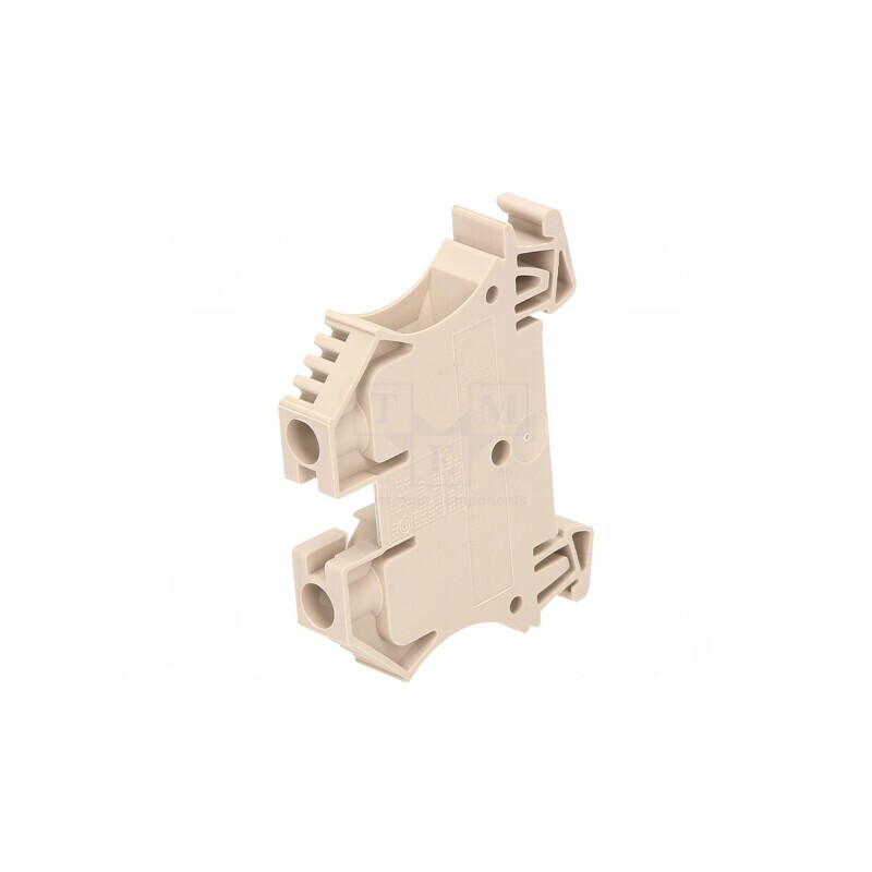 Conector Șine 10mm2 2 Borne Bej 9.9mm | Electronic-mag.ro | Componente Electronice