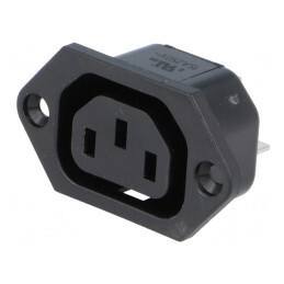 Conector alimentare AC soclu mamă 10A 250V | Electronic-mag.ro | Componente Electronice