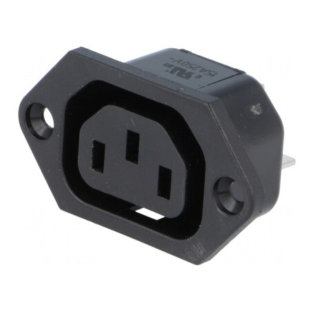 Conector alimentare AC soclu mamă 10A 250V | Electronic-mag.ro | Componente Electronice