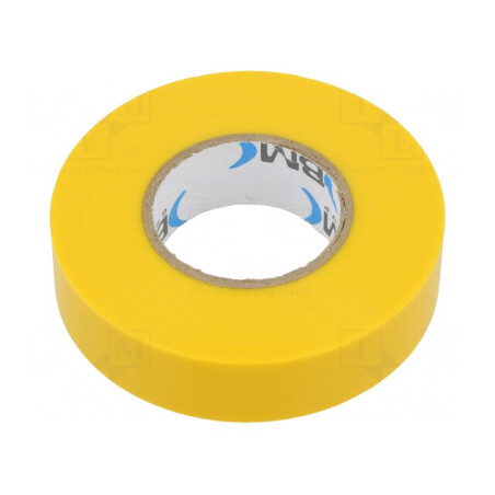 Bandă Electroizolantă Galbenă 19mm x 25m | Electronic-mag.ro | Componente Electronice