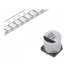 Condensator Hibrid 270uF 35VDC 20mΩ SMD | Electronic-mag.ro | Componente Electronice