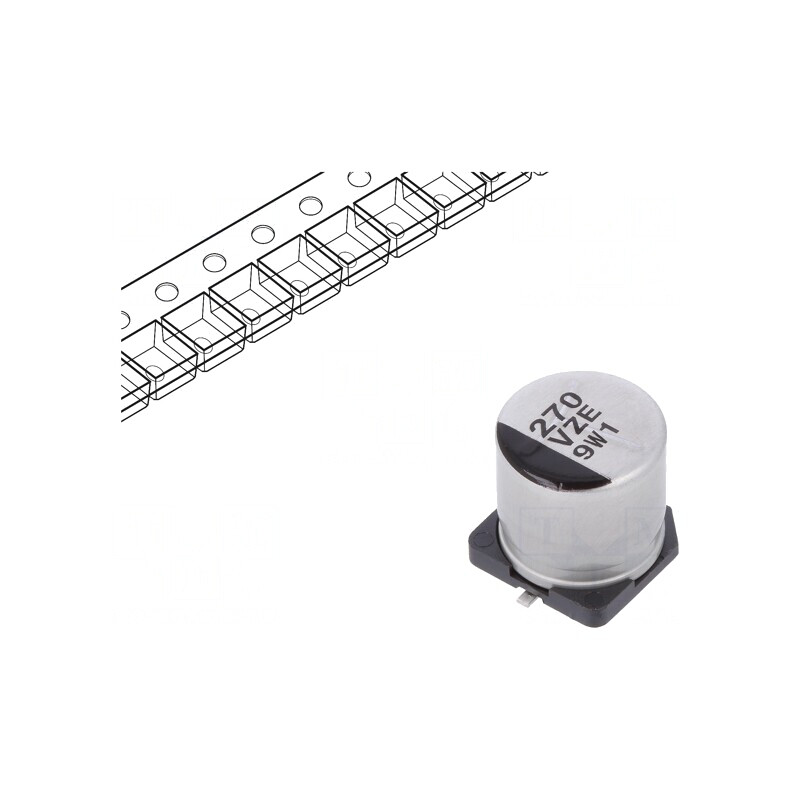 Condensator Hibrid 270uF 35VDC 20mΩ SMD | Electronic-mag.ro | Componente Electronice