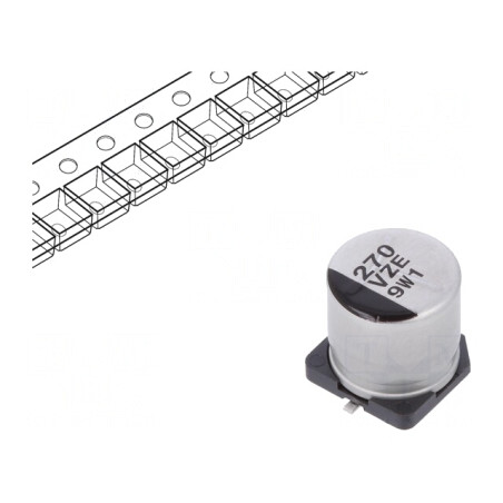 Condensator Hibrid 270uF 35VDC 20mΩ SMD | Electronic-mag.ro | Componente Electronice