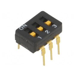 Comutator DIP-SWITCH 3 Secțiuni ON-OFF 30VDC | Electronic-mag.ro | Componente Electronice