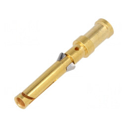 Pin mamă cupru nichelat aurit 1,5mm2 crimpat Han® D | Electronic-mag.ro | Componente Electronice